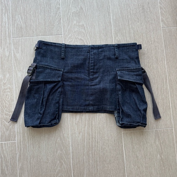 Dana Foley NYC Denim Cargo Skirt - Picture 1 of 3